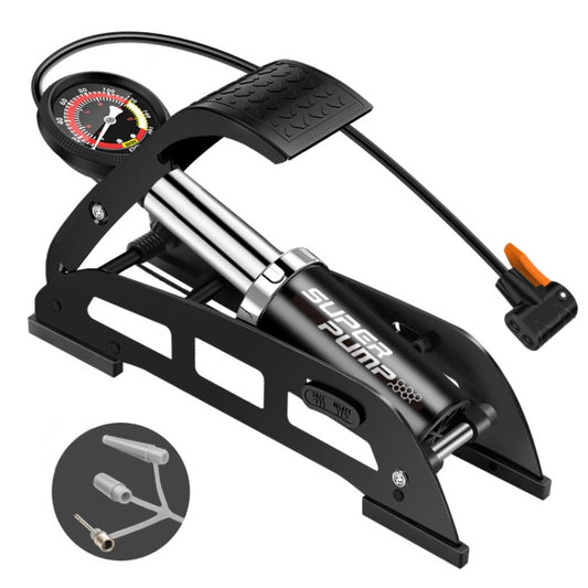 0905 Car / Motorcycle / Bicycle Portable Thicker Single Pipe Inflatable Cylinder Pedal Air Pump by buy2fix