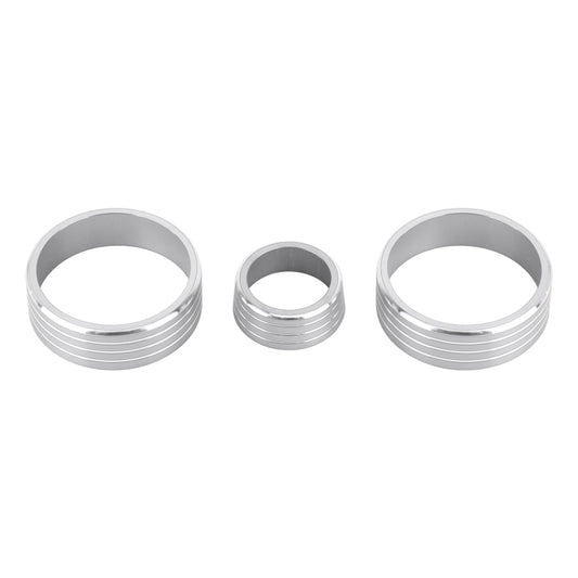3 PCS Car Aluminum Alloy Air Conditioner Knob Case for Honda VEZEL / XR-V / Fit / GIENIA / City(Silver) by buy2fix