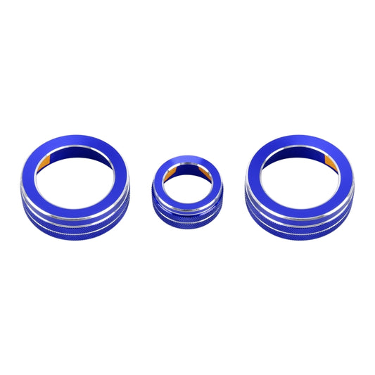 3 PCS Car Metal Air Conditioner Knob Case for Honda CR-V 2017(Blue) by buy2fix