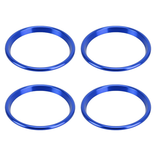 4 PCS Car Metal Air Outlet Decorative Outside Ring for Audi A3 / S3 / Q2L (Blue) by buy2fix