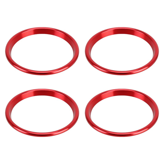 4 PCS Car Metal Air Outlet Decorative Outside Ring for Audi A3 / S3 / Q2L (Red) by buy2fix