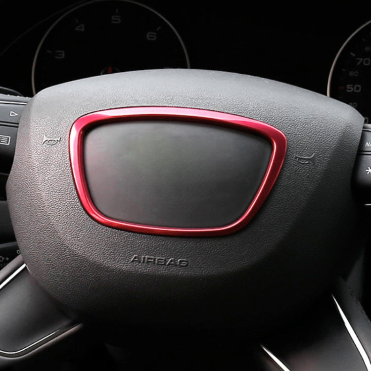 Car Auto Steering Wheel Ring Cover Trim Sticker Decoration for Audi (Red) by buy2fix