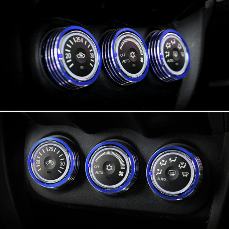 Car Metal Air Conditioner Knob Case for Mitsubishi ASX (Blue) by buy2fix