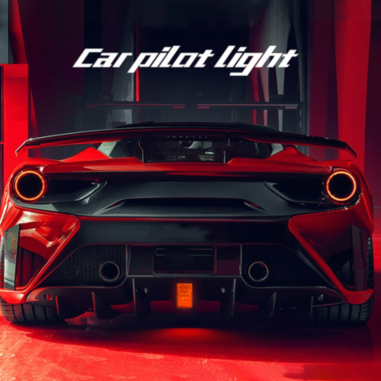 DC12V 1W Car Square Highlight Brake Lights Reversing Light with 15LEDs SMD-3528 (Black) by buy2fix