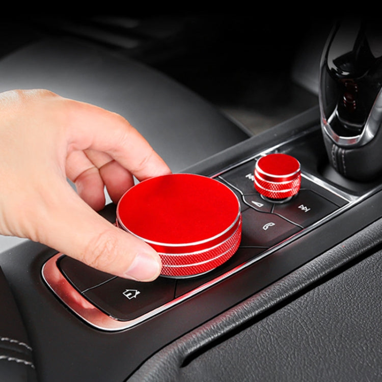 2 PCS Car Metal Central Control Knob Case for Cadillac (Blue) by buy2fix