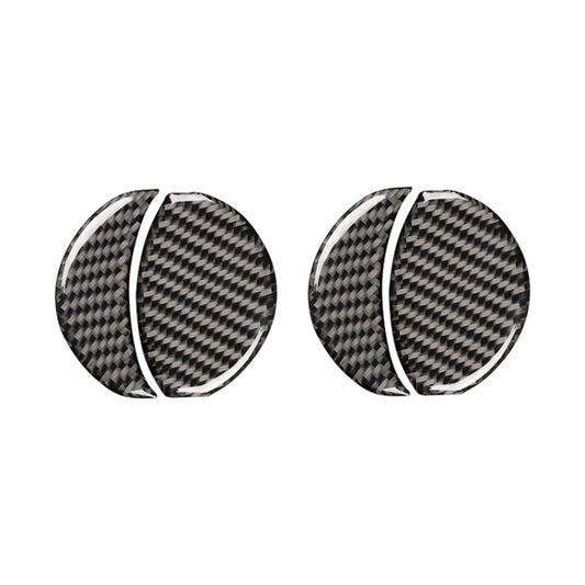 Car Carbon Fiber Central Control Air Outlet Decorative Sticker for Subaru BRZ / Toyota 86 2013-2020, Left and Right Drive Universal(Black) by buy2fix