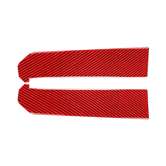 Car Carbon Fiber Central Control Side Gear Position Decorative Sticker for Subaru BRZ / Toyota 86 2013-2020, Left and Right Drive Universal (Red) by buy2fix