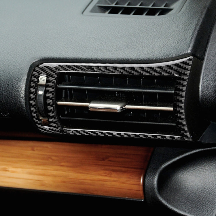 Car Carbon Fiber Left and Rght Air Outlet Decorative Sticker for Lexus IS250 2013-, Left Drive by buy2fix