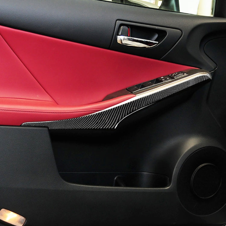 Car Carbon Fiber Door Decorative Strip for Lexus IS250 2013-, Left Drive by buy2fix