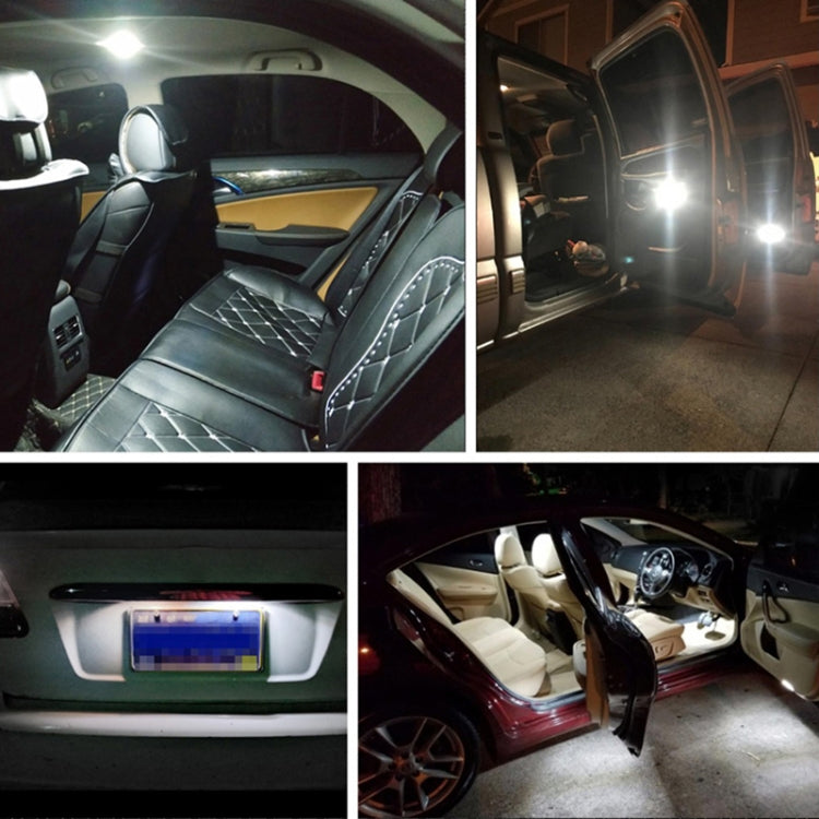 10 PCS T10 DC12V / 1.5W / 6000K / 80LM Car Decoding LED Clearance Lights with 6LEDs SMD-5630 Lamp Beads by buy2fix