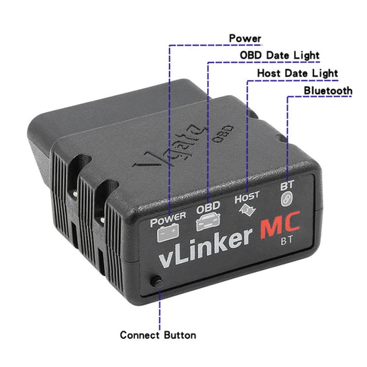 Vgate VLINKER MC V2.2 Bluetooth 3.0 Car OBD Fault Diagnosis Detector by Vgate