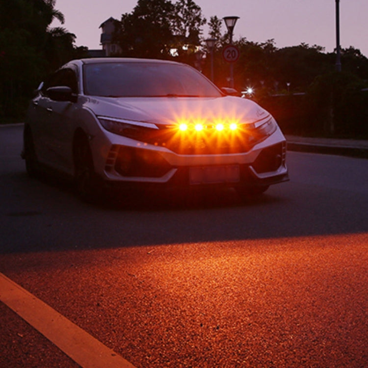 DC12V / 6W 6 in 1 Front Grille Warning Light for Ford Raptor F150 2017-2019 (Yellow) by buy2fix