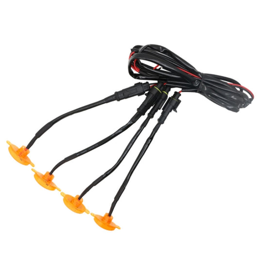 DC12V / 6W 4 in 1 Front Grille Warning Light for Ford Raptor F150 2017-2019 (Yellow) by buy2fix