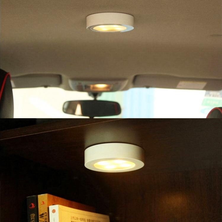 R-1633 4.5V / 0.3W 4LEDs Car Indoor Dome Light LED Touch Night Light (Silver) by buy2fix