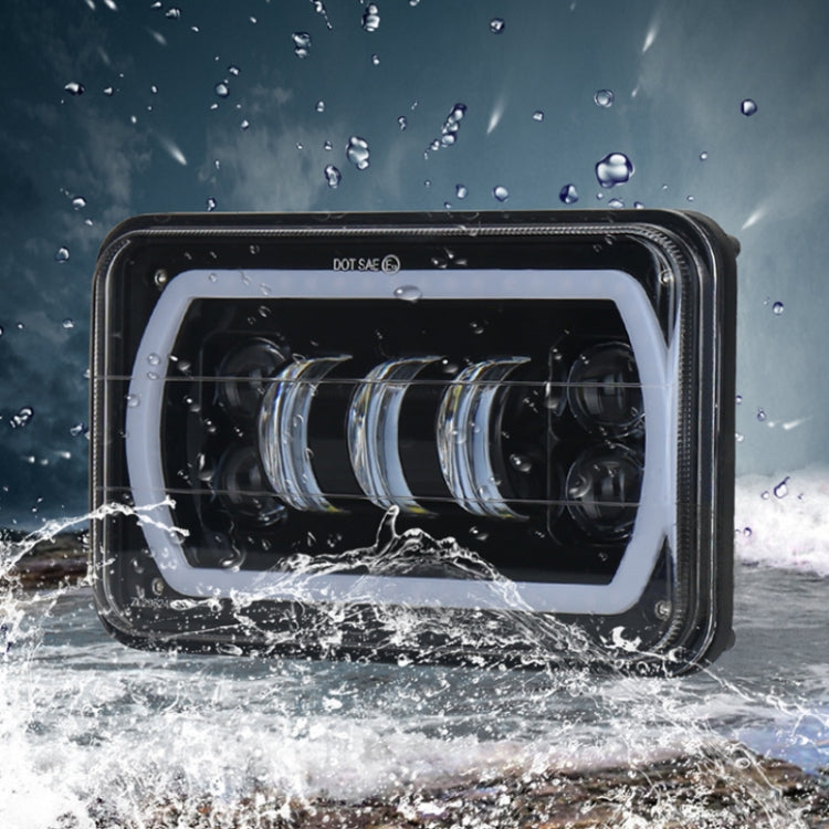 5 inch 30W DC 10-30V 7200LM IP67 Car LED Turn Signal / Headlight, with Angel Eyes by buy2fix