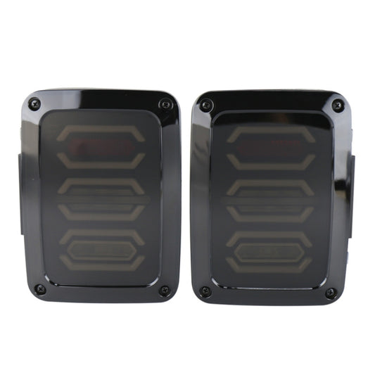 1 Pair 15W DC 12V IP67 4 in 1 Car LED Tail Lights / Driving Lights / Brake Lights/Turn Reverse, European Version by buy2fix