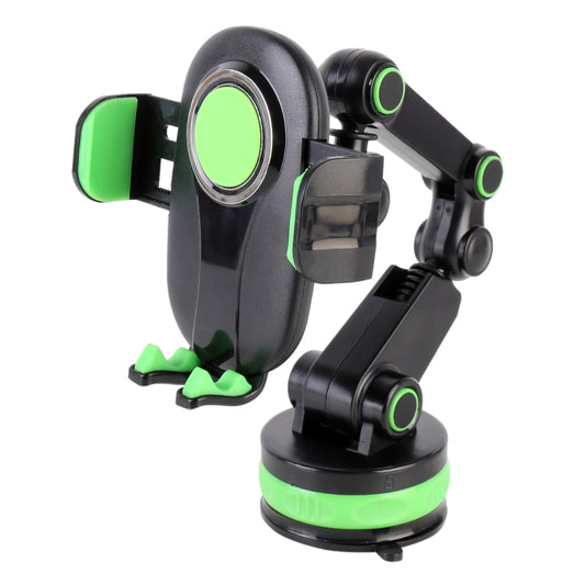 ZP-X0466 Car 360 Degree Rotating Telescopic Folding Round Suction Cup Mobile Phone Holder(Green) by buy2fix