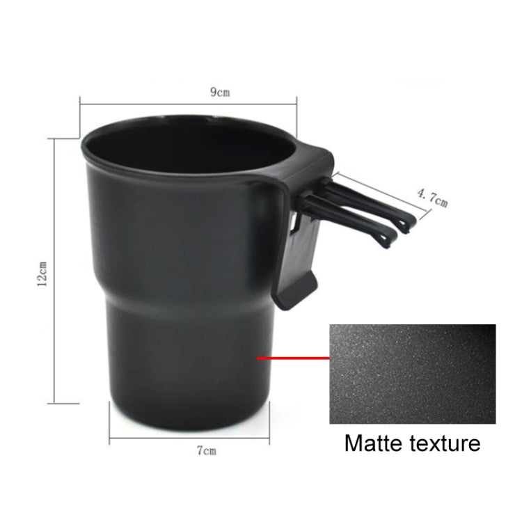 Multifunctional Car Water Cup Holder Hanging Storage Box Mobile Phone Holder Air Outlet Trash Can (Beige) by buy2fix