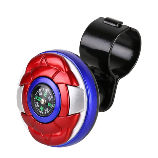 Car Universal Steering Wheel Spinner Knob Auxiliary Booster Aid Control Handle with Compass (Random Color Delivery) by buy2fix