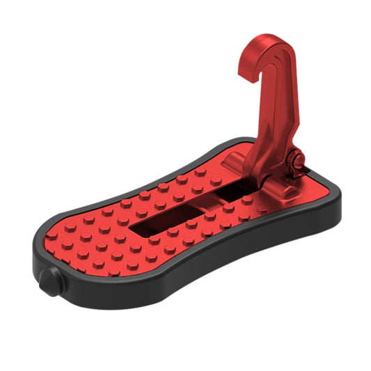 Multi-functional Car Door Sill Step Pedals Pads with Safety Hammer(Red) by buy2fix