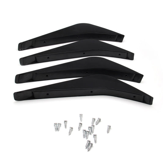 4 PCS Car Modified ABS Rear Wing Side Spoiler Lip for Chevrolet Corvette by buy2fix