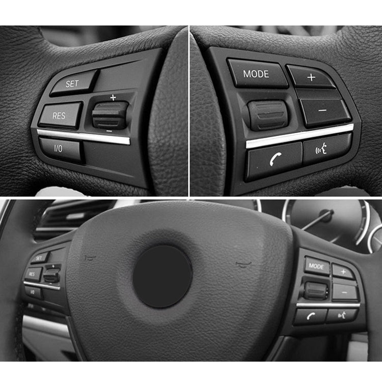 2 PCS Car Multi-functional Steering Wheel Rubber Button for BMW F10 / F07 / F02, Left and Right Drive Universal (Red) by buy2fix