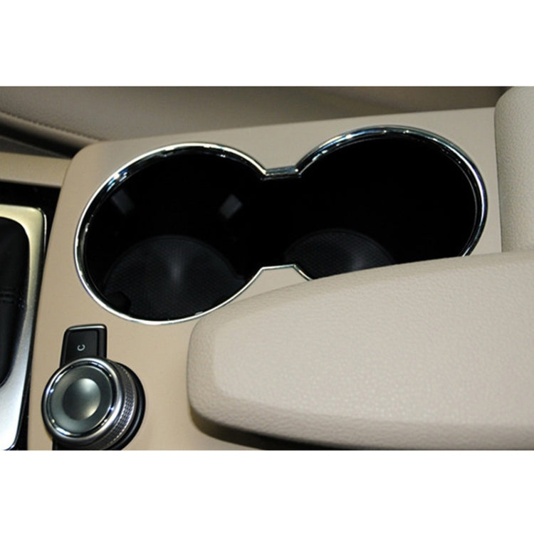 Car Central Control Storage Box Round Cover 2046800107 for Mercedes-Benz C-Class W204 2007-2014, Left Driving(Grey) by buy2fix