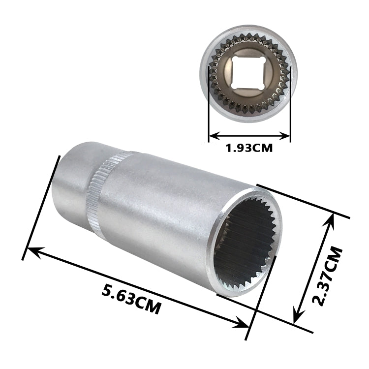 ZK-042 Car Fuel Injection Pump Socket 33 PT Spline 1/2 inch 4026 for Mercedes-Benz by buy2fix