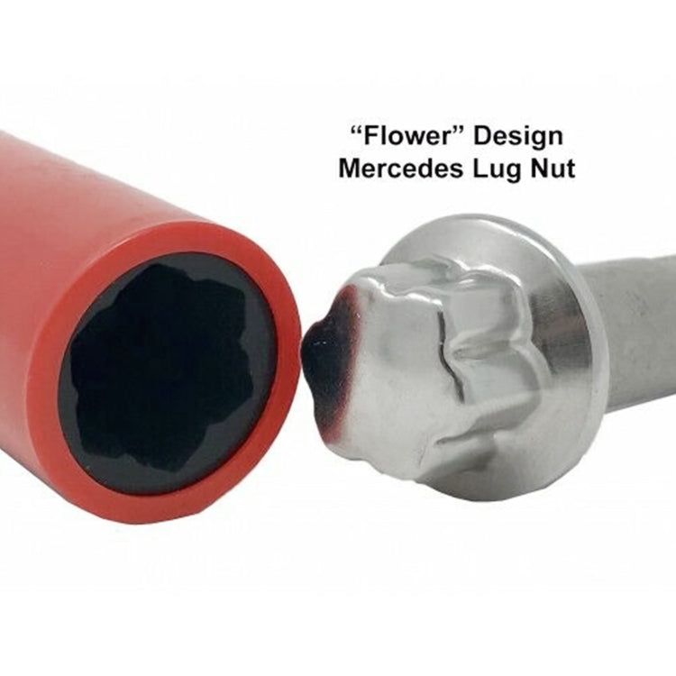 ZK-059 Car 17mm Protective Wheel Lug Nut Socket with Plastic Sleeve for Mercedes-Benz S Class by buy2fix