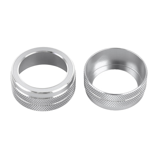 2 PCS Car Metal Air Conditioner Knob Case for Toyota Corolla / Levin / Allion / Yaris 2019-2021 (Silver) by buy2fix