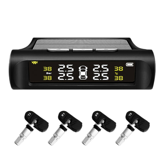 YB-P0248 Universal Car Wireless Solar Built-in TPMS Tire Pressure Monitor Detector by buy2fix