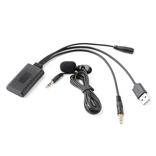 Car AUX Music + MIC Bluetooth Phone Cable, Cable Length: 1.5m by buy2fix