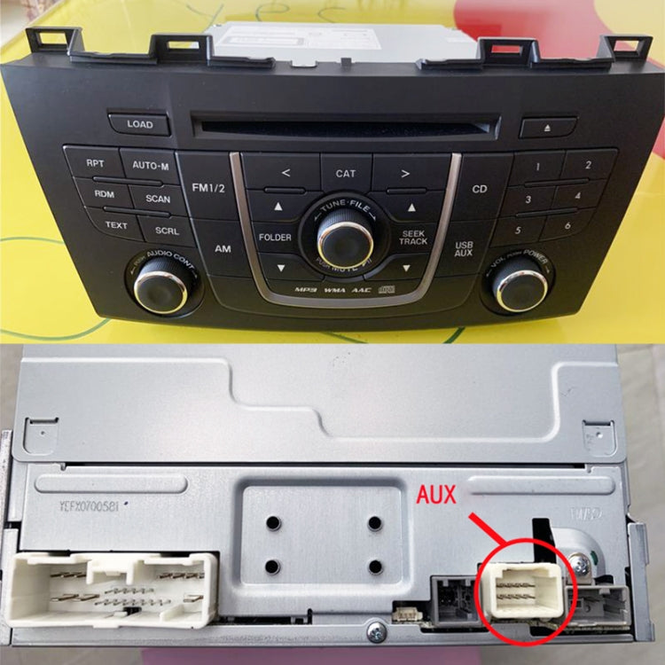 Car 3.5mm Male AUX Audio Cable for Mazda 5 8 CX9 CX7 by buy2fix