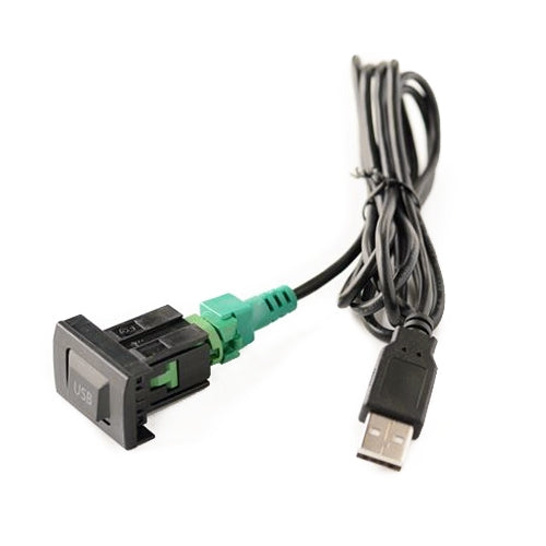 Car Center Console CD Reserved Position Modified 3.3 x 2.3cm USB Interface Conversion Cable for Volkswagen / Audi / Skoda, Cable Length: 1m by buy2fix
