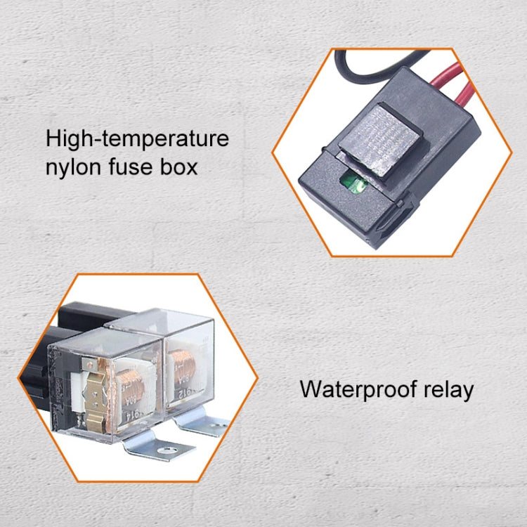 12V 2-lamp Car Headlight Modification Wiring Harness Brightener Cable by buy2fix