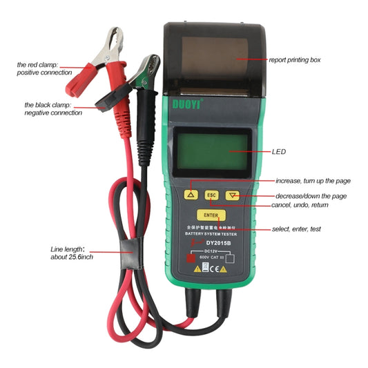 DUOYI DY2015B Car 12V Battery Tester by DUOYI