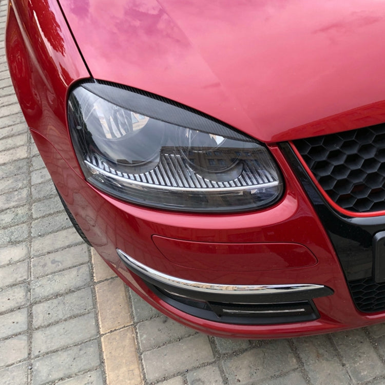 Car Headlight Eyebrow Decoration Sticker for Volkswagen Golf 5 (Black) by buy2fix