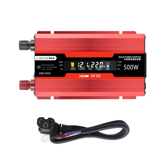 Carmaer Universal 48V to 220V 500W Car LCD Display Inverter Household Power Converter by buy2fix