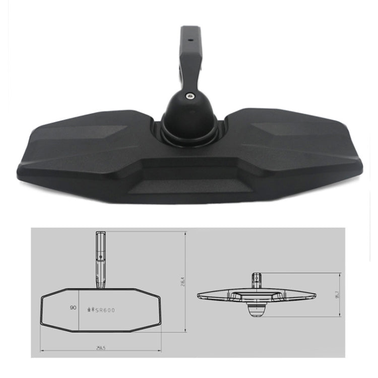 Universal 1.75 inch All Terrain Car Central Mirror Rearview Mirror For UTV/ATV by buy2fix