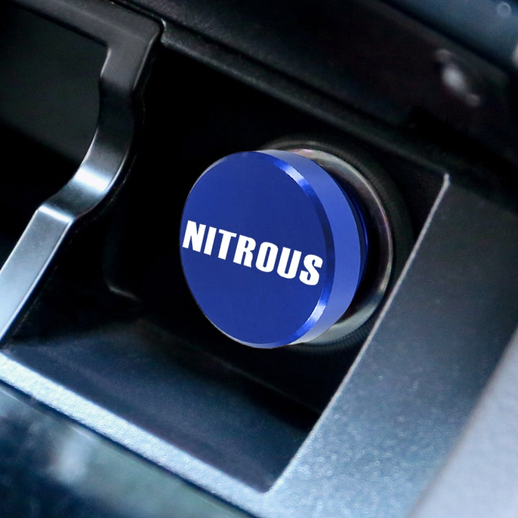 2 PCS Car / Motorcycle NITROUS Letter Metal Cigarette Lighter Dust Cover by buy2fix
