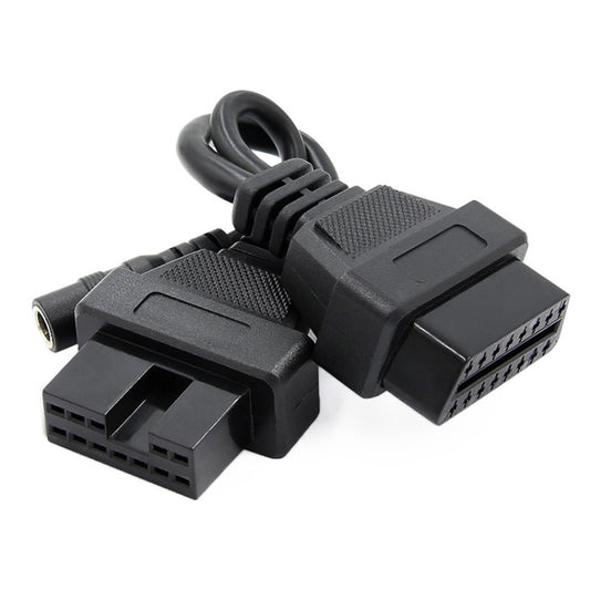 12Pin to 16Pin Car OBD2 Conversion Cable OBDII Diagnostic Adapter Cable for Mitsubishi by buy2fix