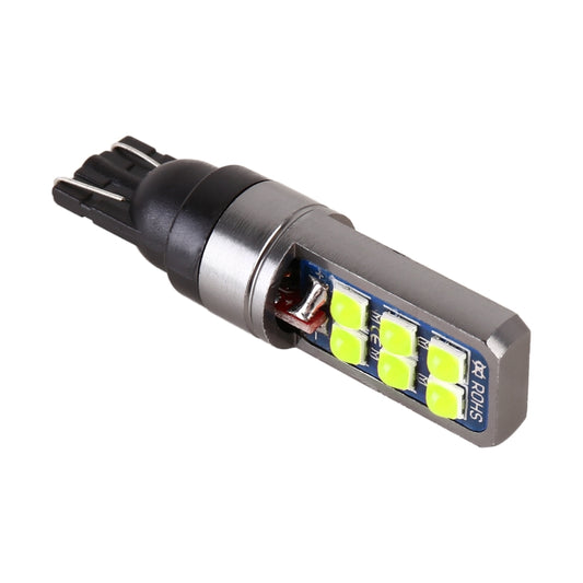 4 PCS T10 DC12V / 4W Car Clearance Light 12LEDs SMD-3030 Lamp Beads (Green Light) by buy2fix