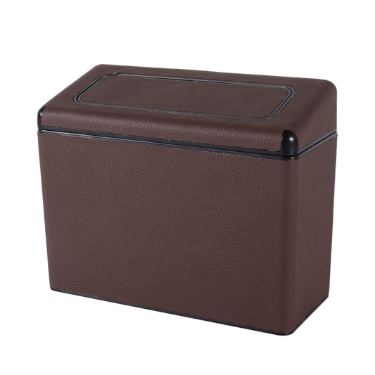 Car Plastic Trash Can Large Capacity Interior Accessories Box (Brown) by buy2fix