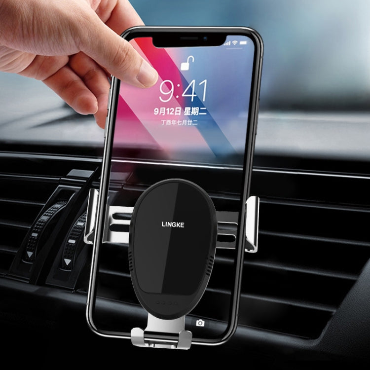 LINGKE Car Air Outlet Snap-in Gravity Mobile Phone Holder by buy2fix