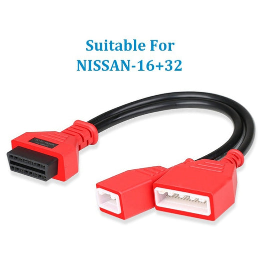 16 + 32 Pin External Thread to OBD2 Extension Cable for Nissan Sylphy by buy2fix