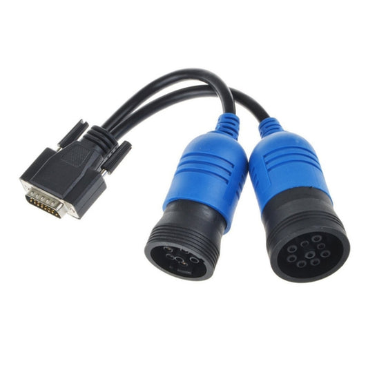 For Nexiq Pn 405048 6 and 9Pin Y Deutsch Cummins Adapter Truck Diagnose Cable by buy2fix