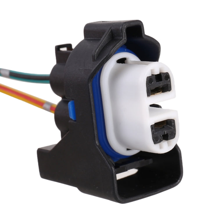 1 Pair Car H11 Bulb Holder Base Female Socket with Cable for Ford by buy2fix