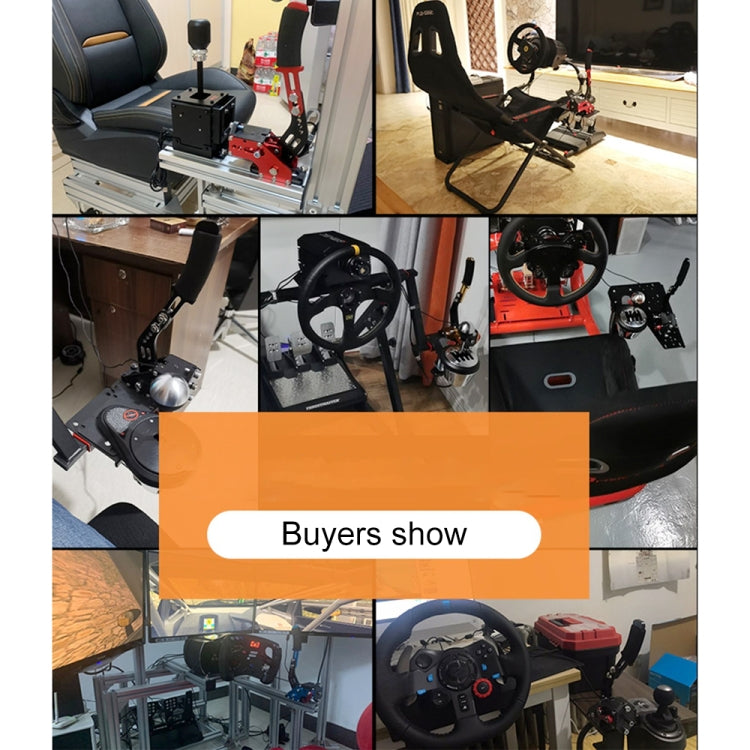 Modified Analog Linear 14bit USB Racing Game PC Drifting Handbrake for Win System, with Support Plate by buy2fix