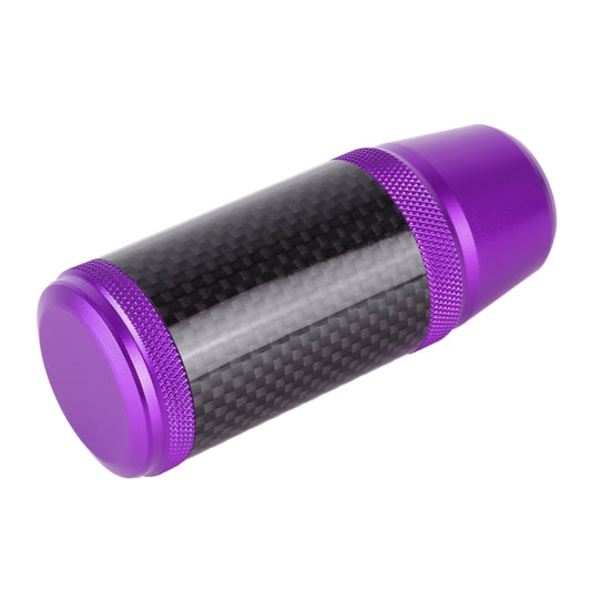 Universal Car Carbon Fiber Metal Gear Shift Knob (Purple) by buy2fix