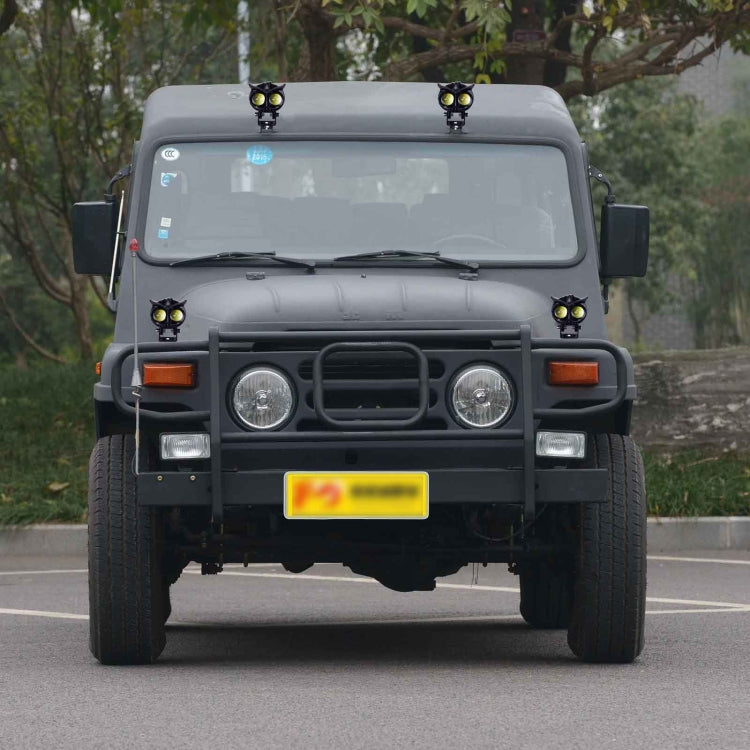 CS-1584A1 External Waterproof Double Lamp Bead LED Headlight Owl Bracket Type by buy2fix